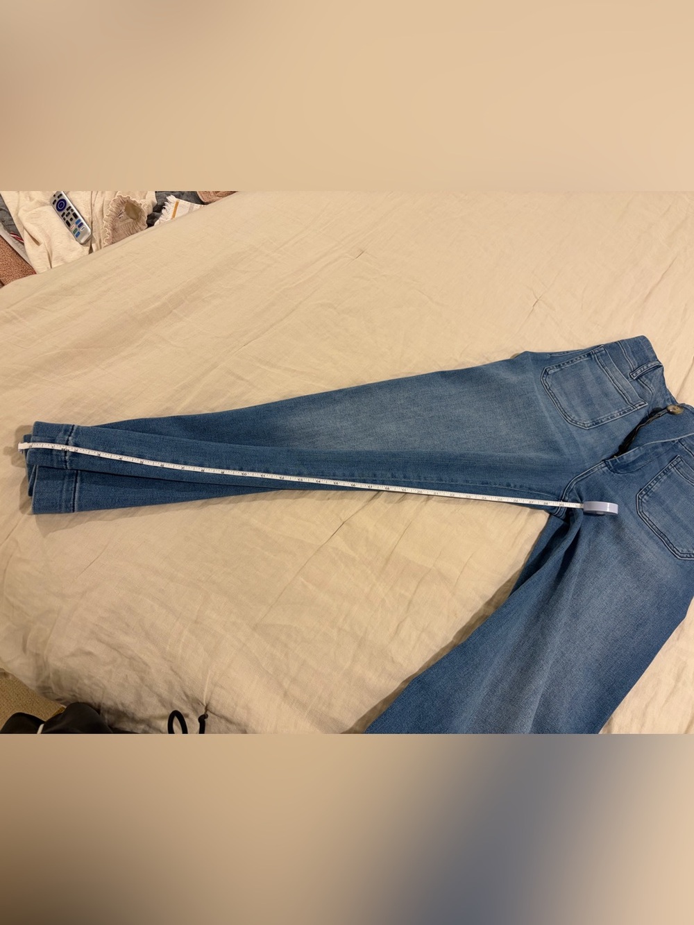 🌸DARLING Maeve Light Blue Denim Jeans with Multicolor Floral Embroidery - Picture 14 of 15